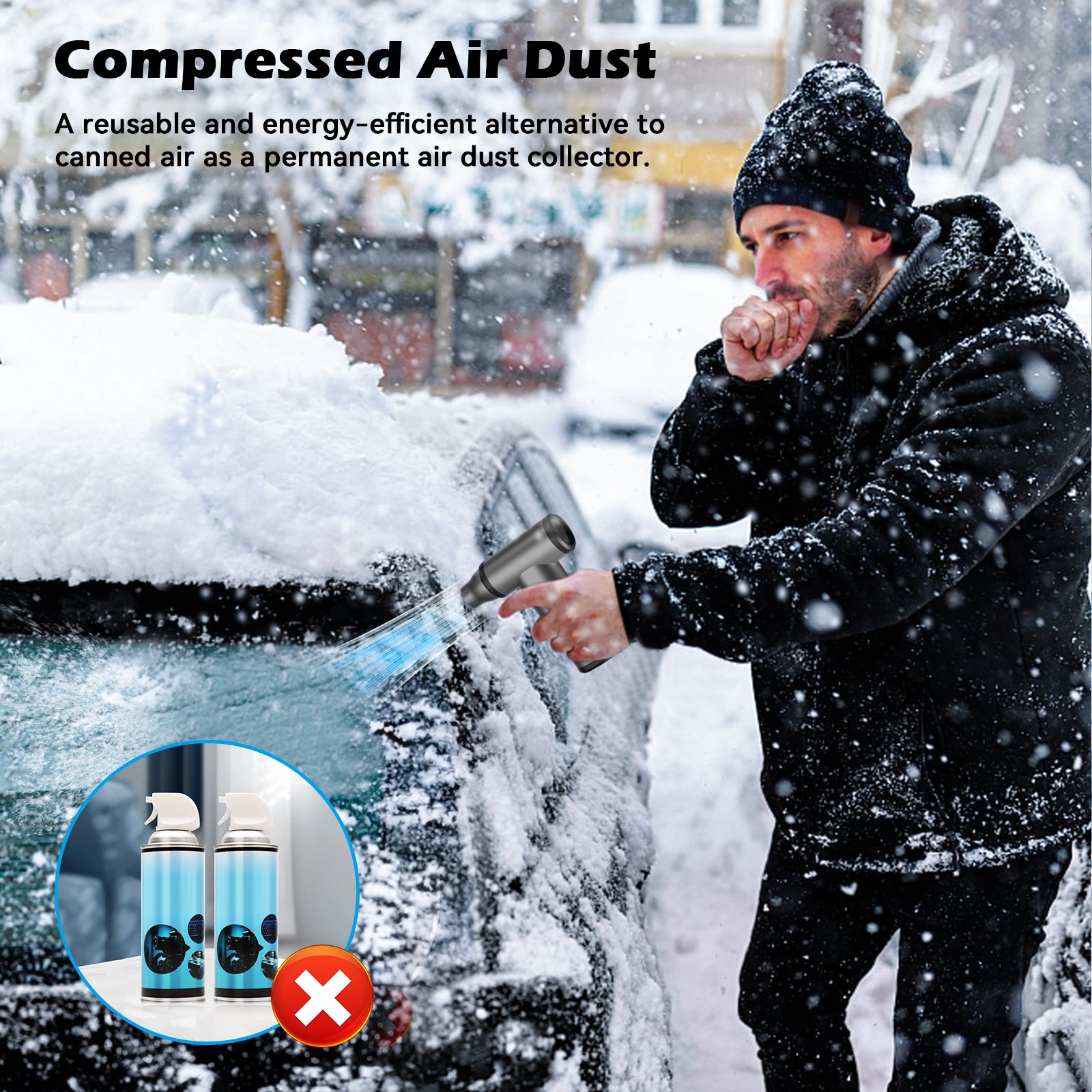 Electric Air Duster,Rechargeable Air Blower